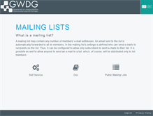 Tablet Screenshot of listserv.gwdg.de
